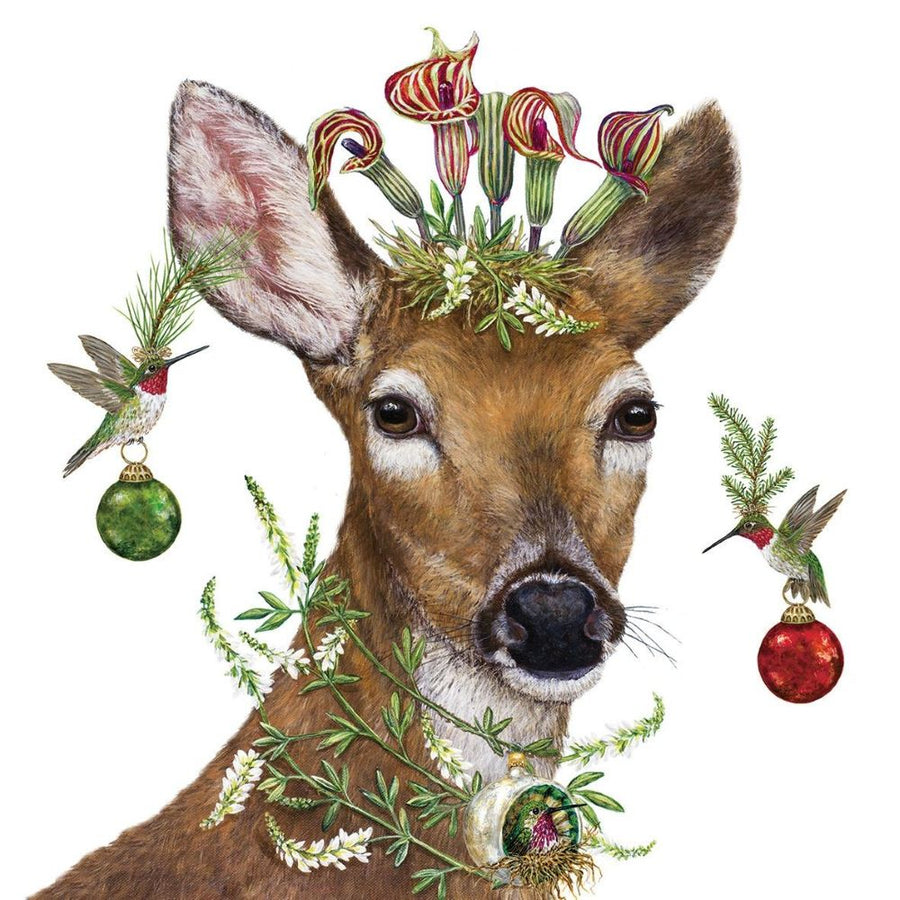 ppd Lunchservietten Christmas Princess 33x33cm mit märchenhaftem Weihnachtsprinzessin-Design, 20 Stück, 3-lagig, FSC-zertifiziert