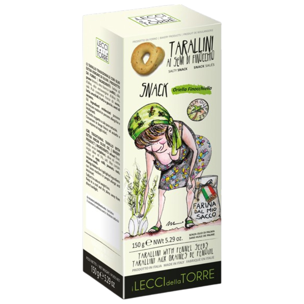 I Lecci Della Torre Tarallini al Semi di Finocchio 150g – Tarallini mit Fenchel