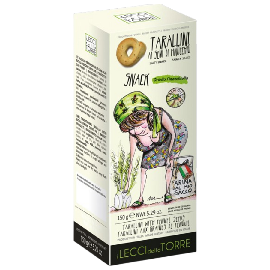 I Lecci Della Torre Tarallini al Semi di Finocchio 150g – Tarallini mit Fenchel
