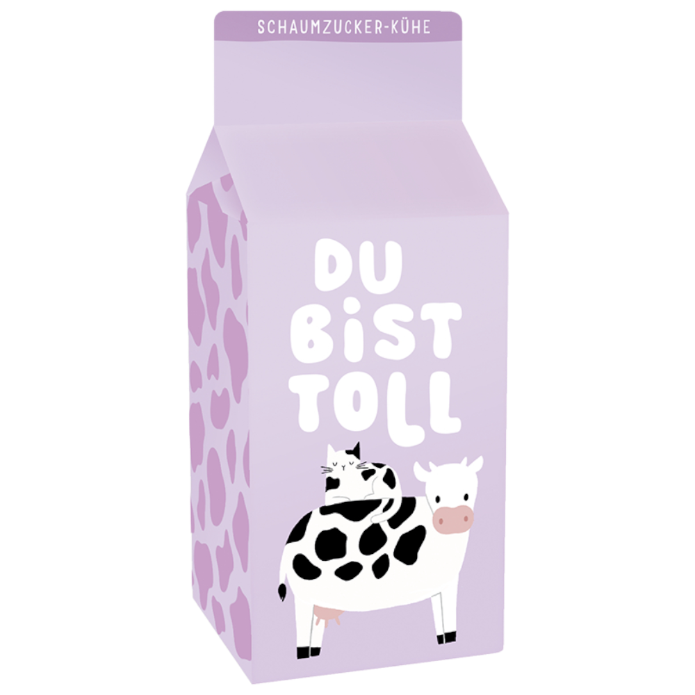 Grafik Werkstatt Schaumzucker-Kühe 90g – Du bist toll, Geschenk, Kühe
