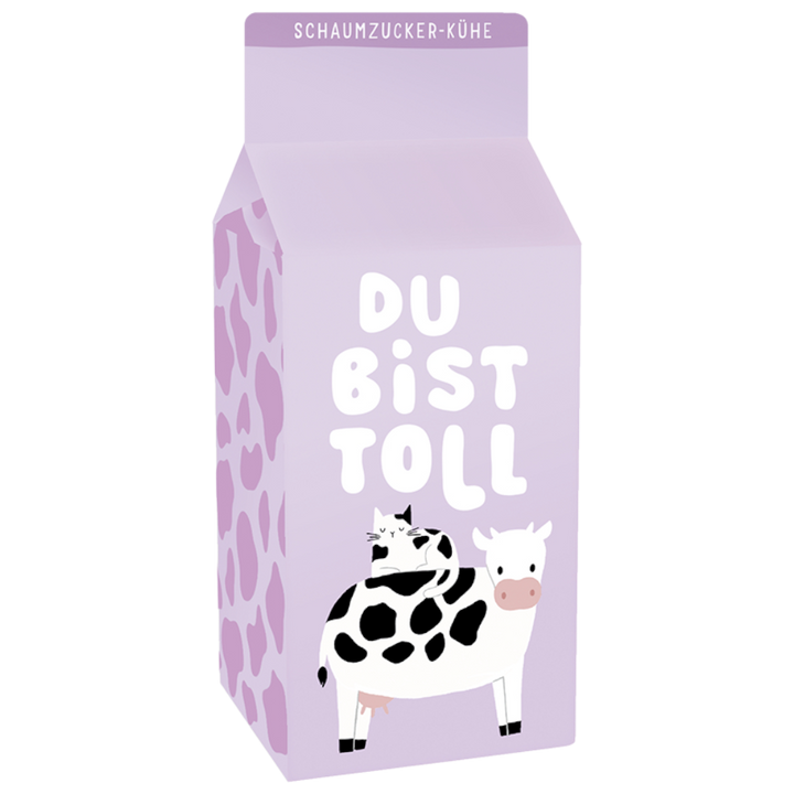 Grafik Werkstatt Schaumzucker-Kühe 90g – Du bist toll, Geschenk, Kühe