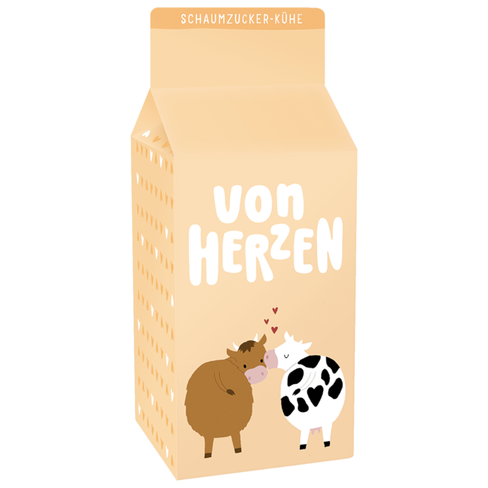 Grafik Werkstatt Schaumzucker-Kühe 90g – Von Herzen, Geschenk, Schaumzucker