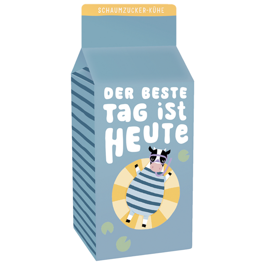 Grafik Werkstatt Schaumzucker-Kühe 90g – Der beste Tag ist heute, Geschenk, Kühe