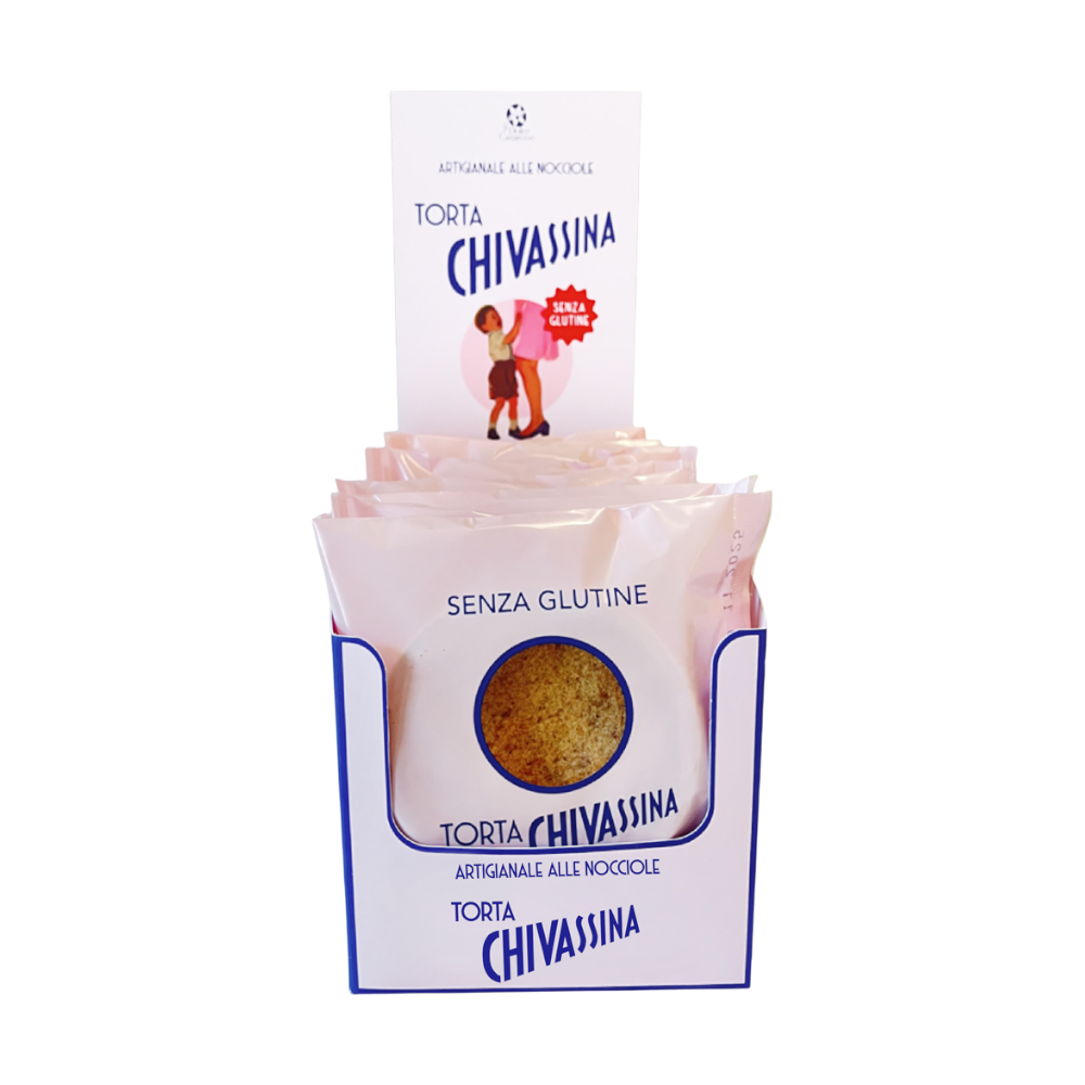 Chivassini Torta Chivassina Haselnusskuchen 40g – Kuchen mit Haselnüssen, Butter, glutenfrei