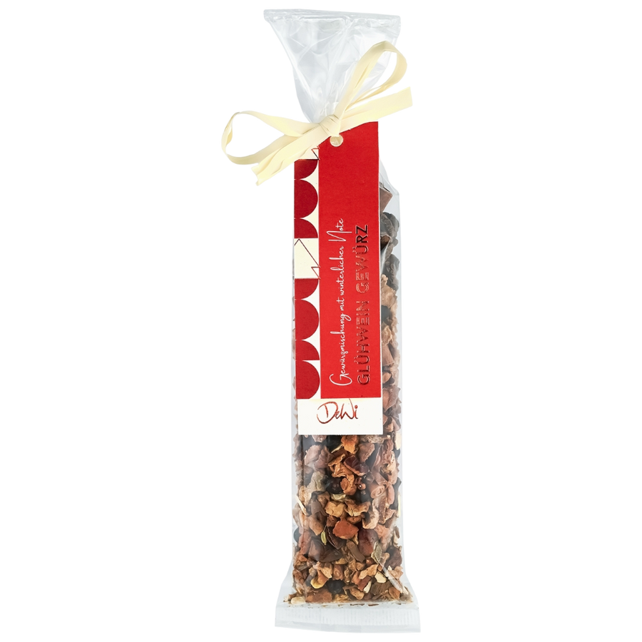 DeWi Tubetto Glühwein Gewürz - weihnachtliche Gewürzmischung mit Orangen, Zimt, Sternanis, Nelken und Vanille für authentischen Glühwein