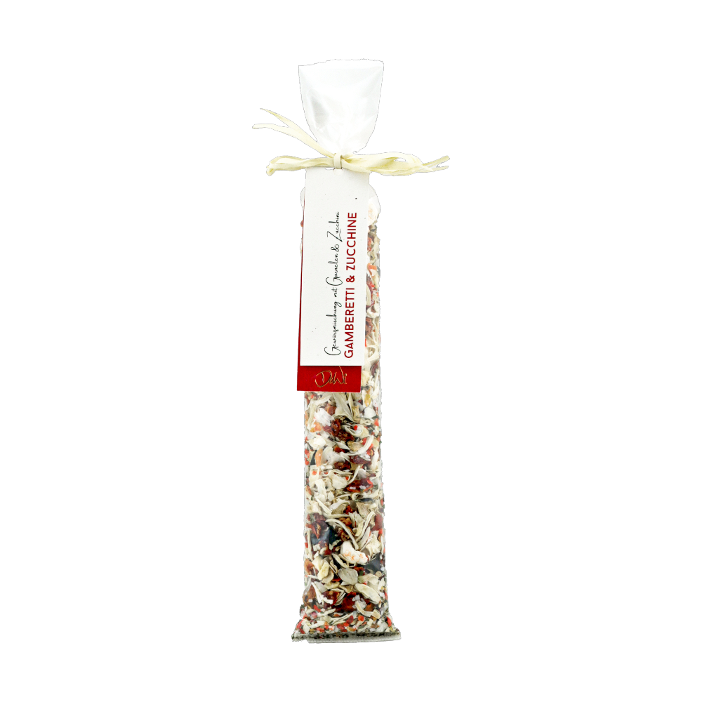DeWi Tubetto Zucchine Gamberetti 100g – Gewürzzubereitung für Pasta, Zucchini, Garnelen