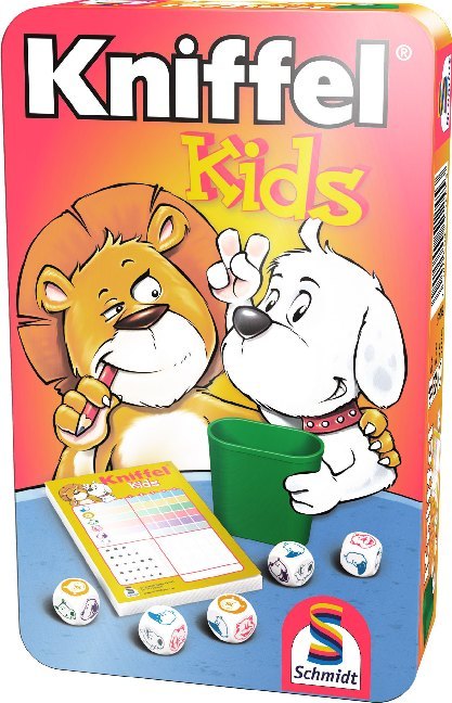 Kniffel Kids Würfelspiel mit Tierwürfeln Verpackung