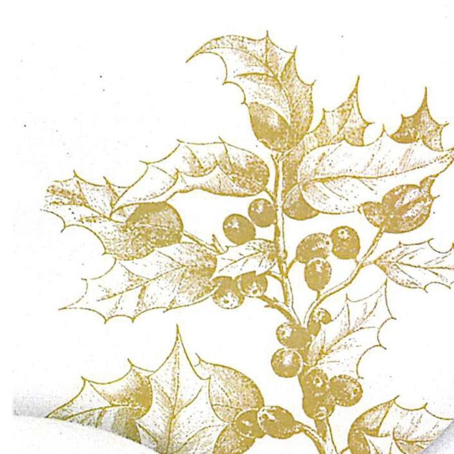 ppd Cocktailservietten Engraved Flora 25x25 cm mit gravierten Blumenmotiven, 20 Stück, 3-lagig, FSC-zertifiziert