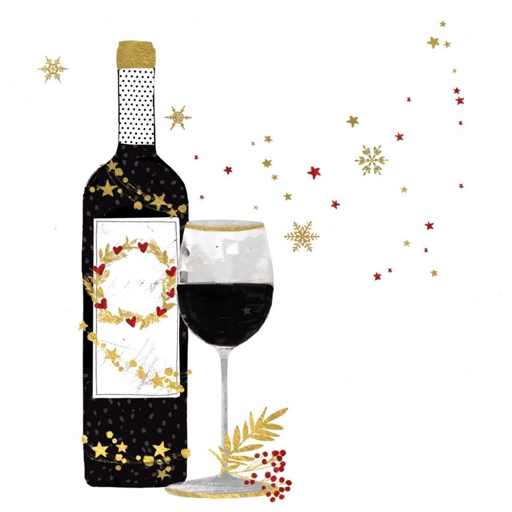 ppd Lunchservietten Le Rouge 33x33cm mit leidenschaftlichem roten Design, 20 Stück, 3-lagig, FSC-zertifiziert