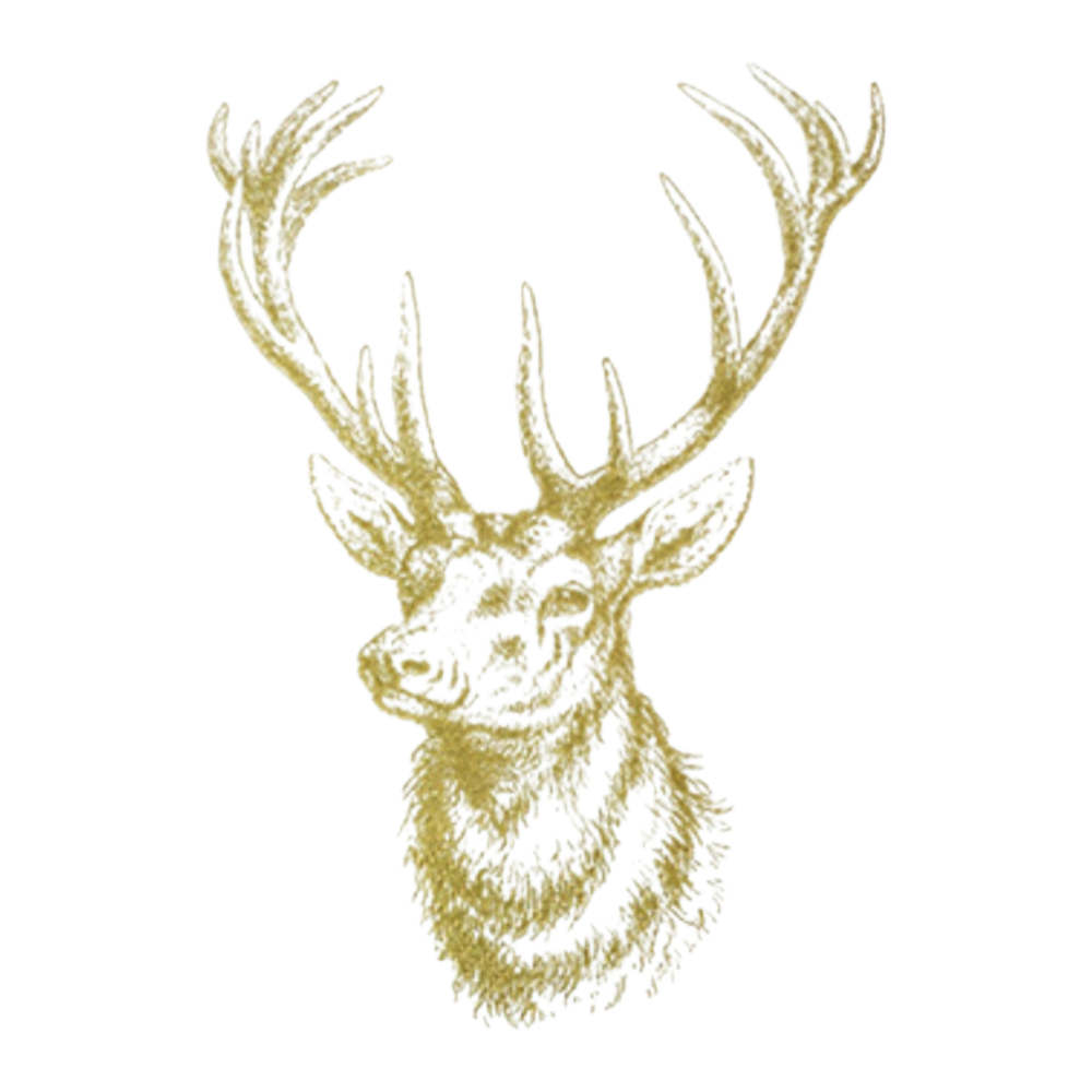 Cocktailservietten Hirsch Gold Home Fashion 25x25cm elegant