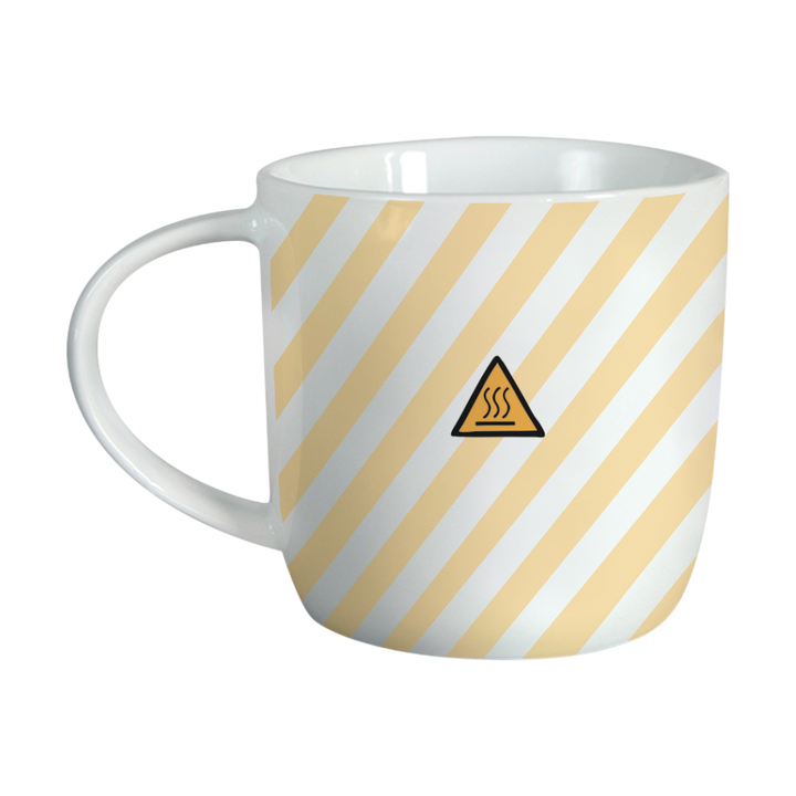 Grafik Werkstatt Tasse Gute Laune Achtung heiss, 0,3 Liter, originelle Geschenkidee für Weinfreunde