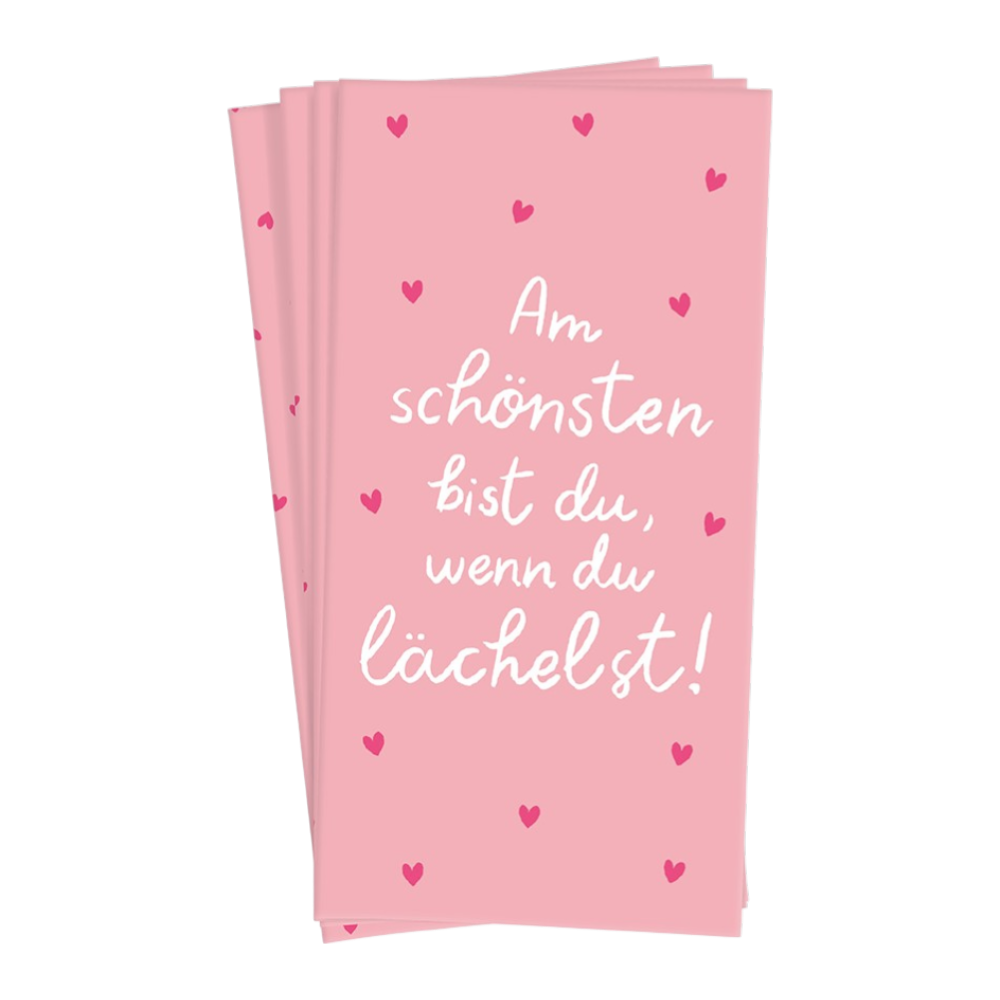 Grafik Werkstatt, Papiertaschentücher Am schönsten bist ...