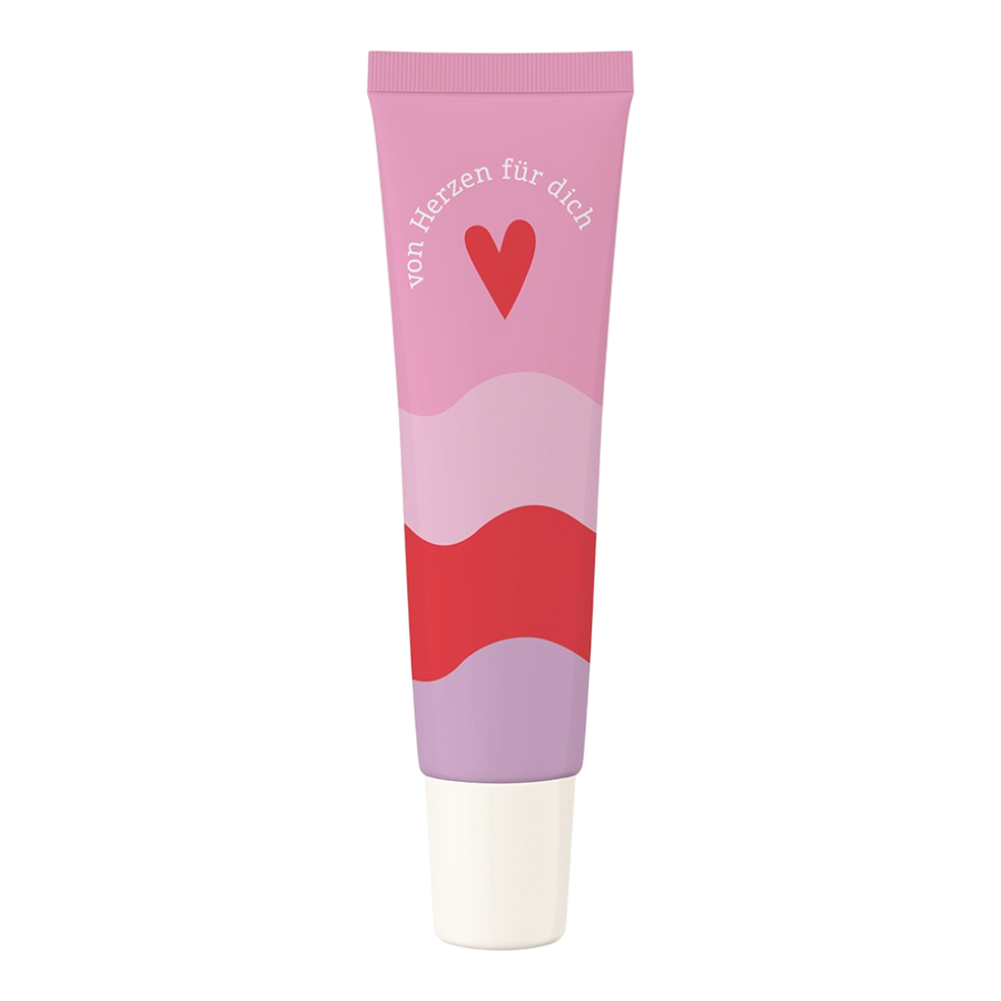 Grafik Werkstatt Wohlfühl-Handcreme von Herzen für dich mit Spruch "von Herzen für dich", pflegende Formel mit Sheabutter