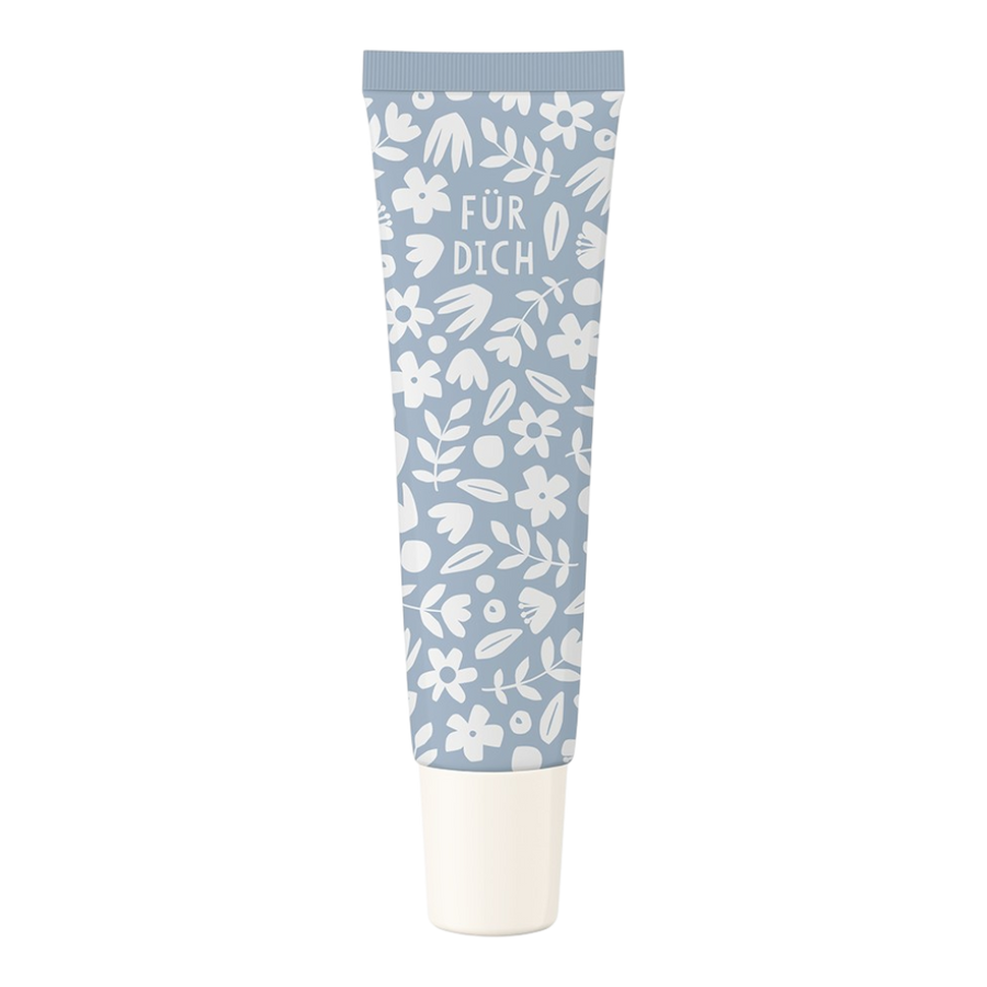 Grafik Werkstatt Wohlfühl-Handcreme Für Dich (Blumen) mit Spruch "Für Dich" und Blumen-Design, pflegende Formel mit Sheabutter