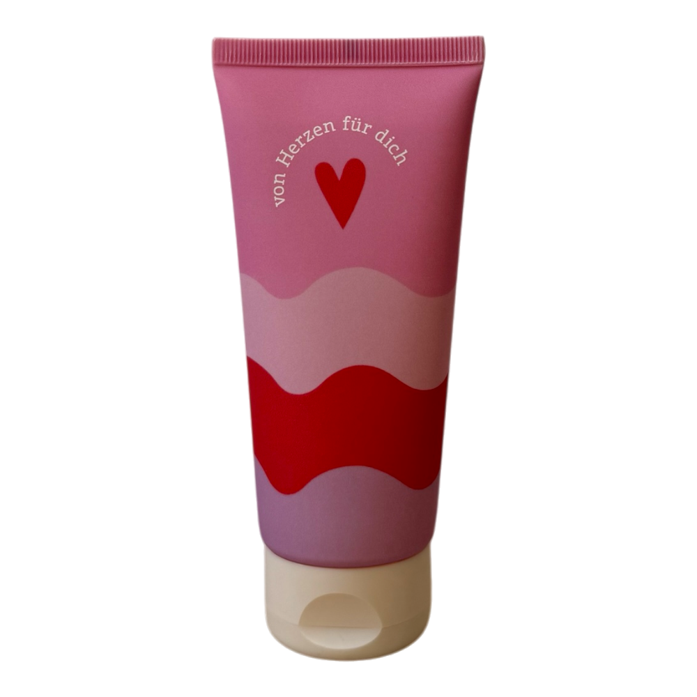 Grafik Werkstatt Wohlfühl-Duschgel von Herzen für dich mit Spruch "von Herzen für dich", sanfte Formel mit Panthenol und Aloe Vera