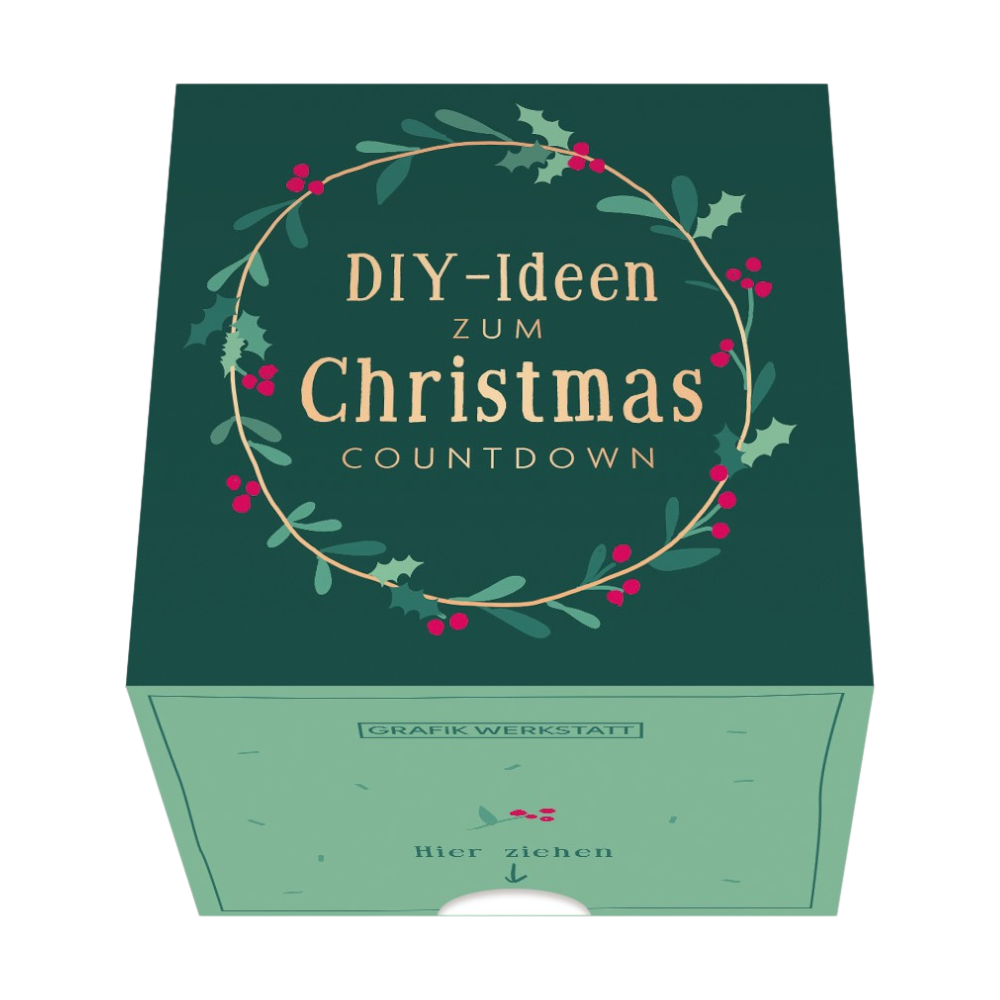 Message in a Box Adventskalender Christmas Countdown von Grafik Werkstatt, FSC-zertifiziert mit DIY-Ideen