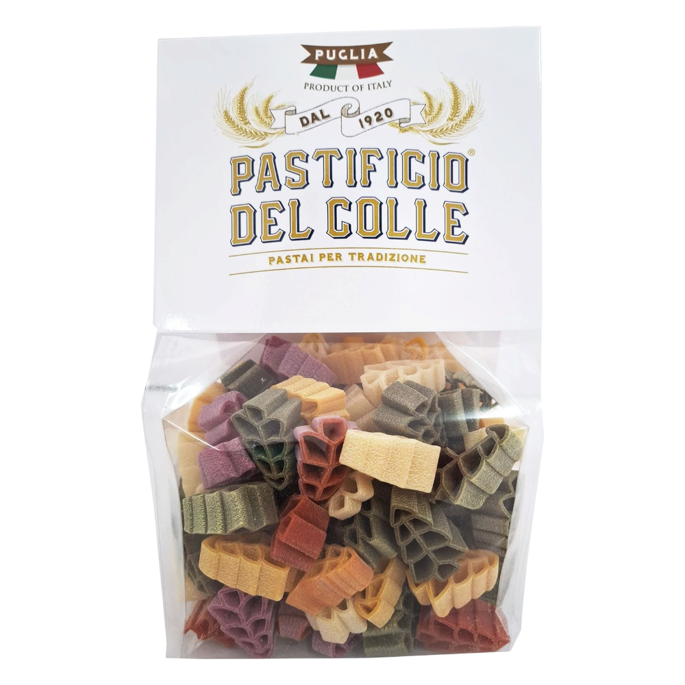 Pastificio del Colle Abeti – bunt gemischte Nudeln in Tannenbaum-Form, 250 g