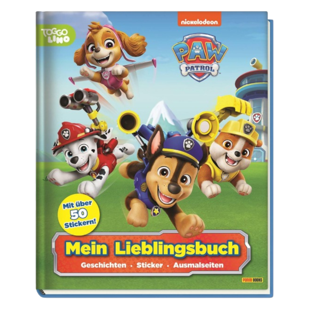 PAW Patrol Mein Lieblingsbuch Geschichten Sticker, Aktivitätsbuch mit Rätseln und Ausmalseiten für Kinder