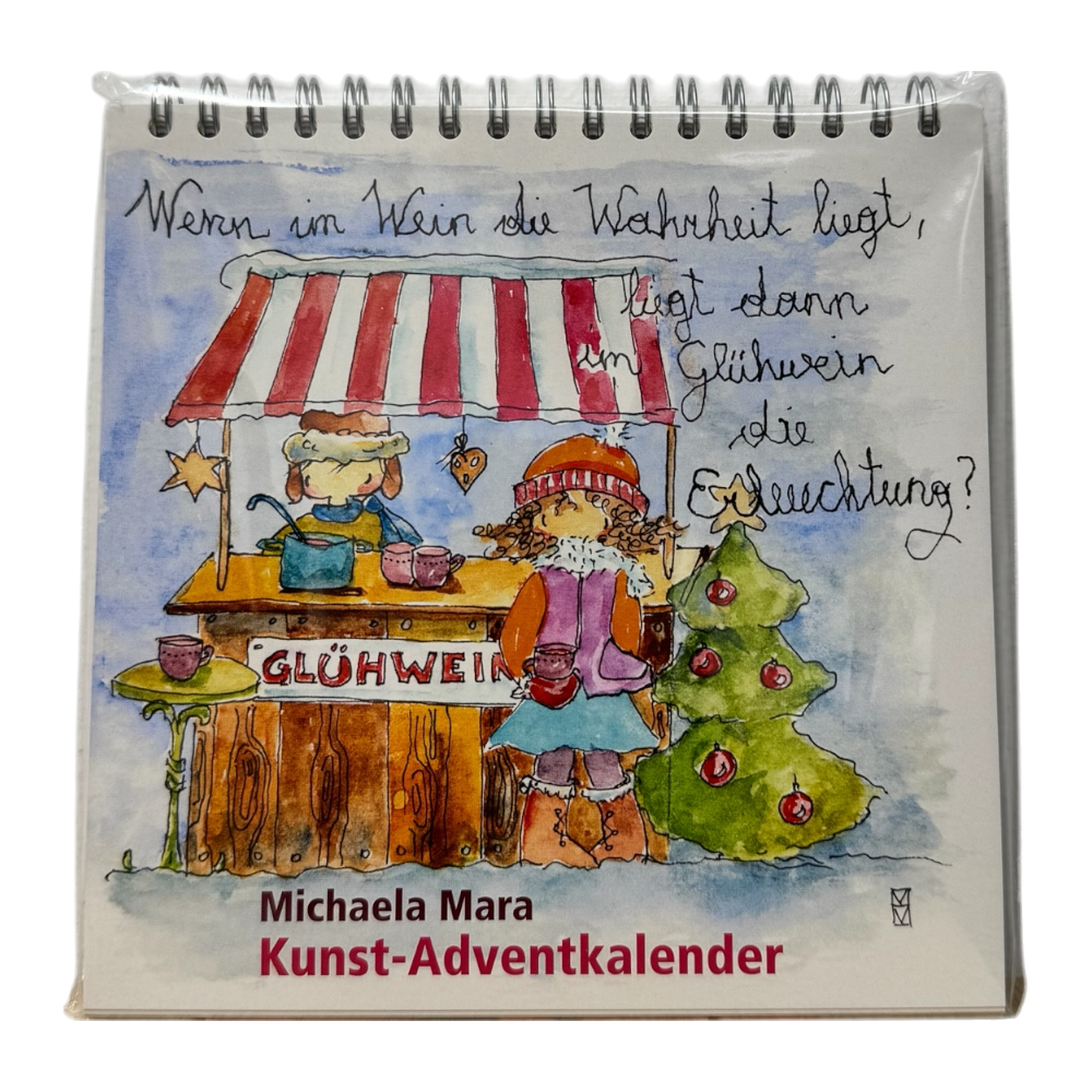 Michaela Mara Adventkalender 24 Motive Verpackung mit weihnachtlichem Design