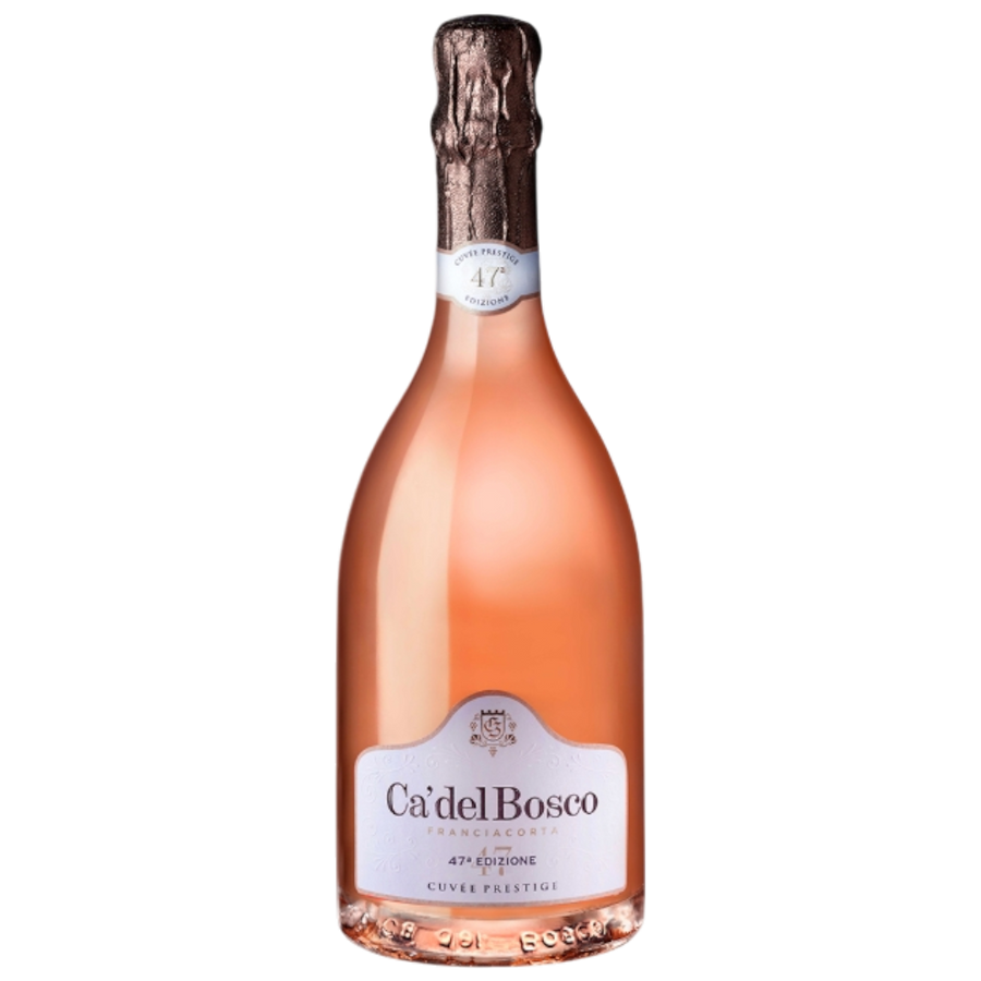 Ca del Bosco Cuvee Prestige Rose Edizione 47 - italienischer Franciacorta Rosé aus Pinot Noir und Chardonnay mit 30 Monaten Hefelagerung