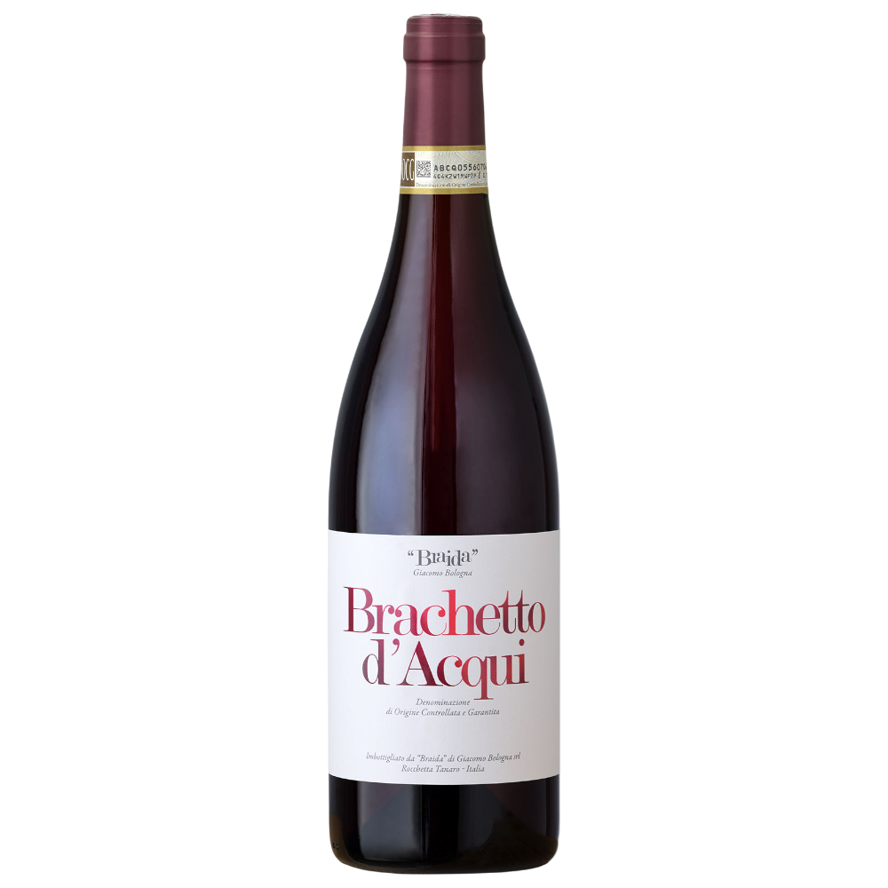 Braida Brachetto d'Acqui DOCG 2024 - italienischer Süßwein aus 100% Brachetto perfekt zu Schokolade