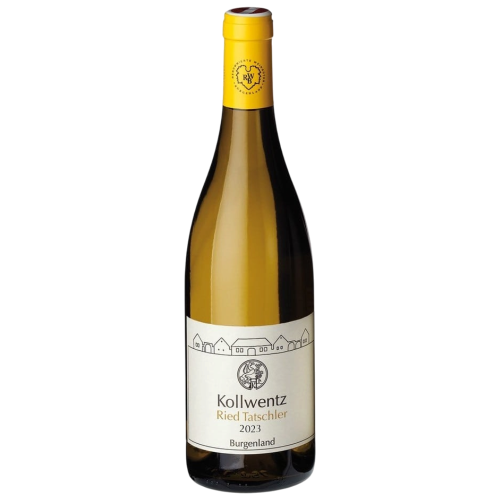 Kollwentz Chardonnay Ried Tatschler 2023 0,75 l Grüngelb gelber Pfirsich Orangenzesten