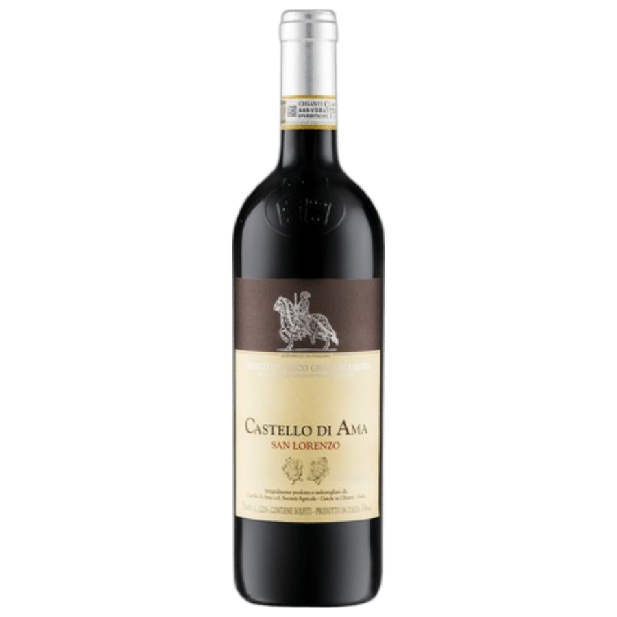 Weingut Castello di Ama SAN LORENZO Chianti Classico Gran Selezione DOCG 2015 - toskanischer Rotwein aus historischen Weinbergen mit 12 Monaten Barrique-Ausbau