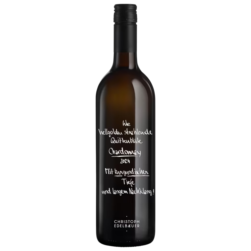 Weingut Edelbauer Chardonnay 2024 - österreichischer Chardonnay mit Quittenblüten-Aromatik, burgundischer Tiefe und langem Nachklang