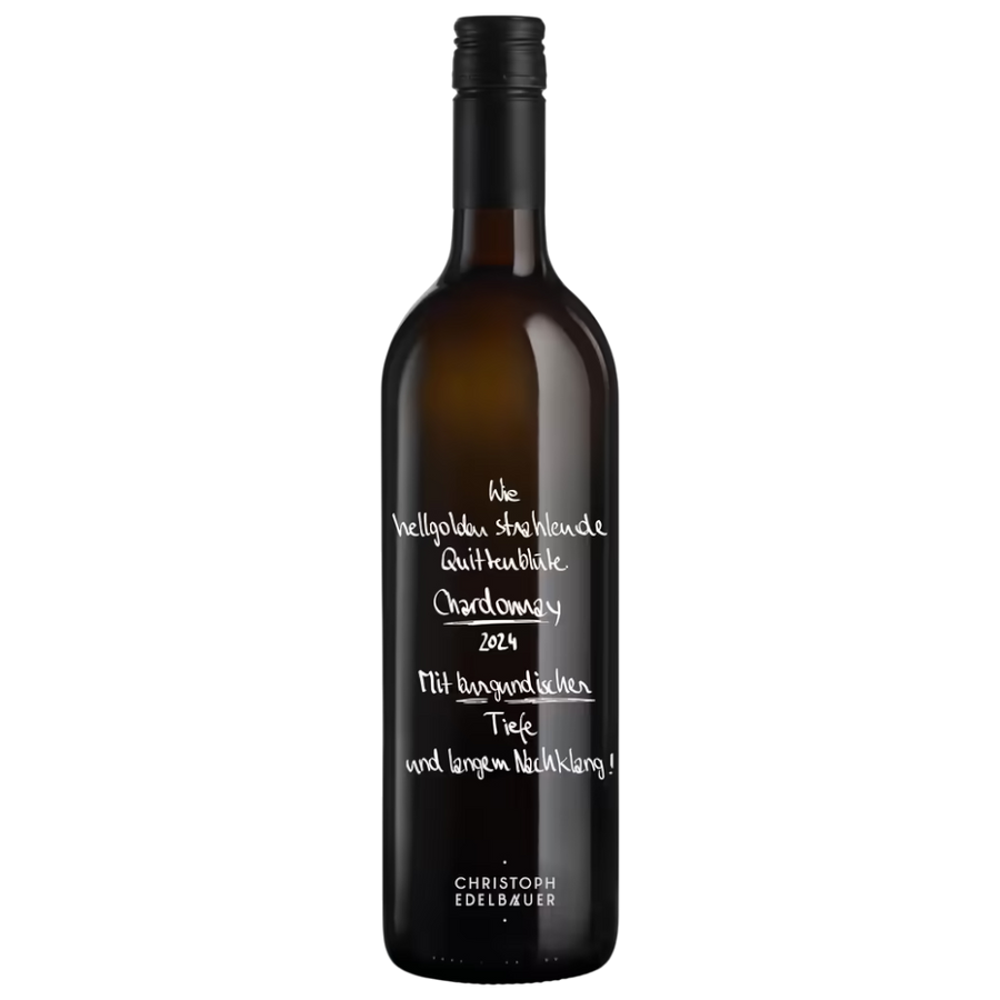 Weingut Edelbauer Chardonnay 2024 - österreichischer Chardonnay mit Quittenblüten-Aromatik, burgundischer Tiefe und langem Nachklang