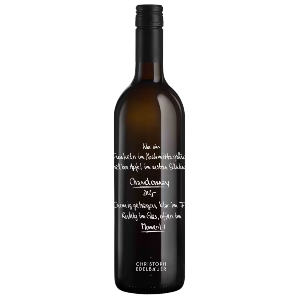 Edelbauer Chardonnay 2025 – Gelber Apfel, cremig, Klarheit, Eleganz