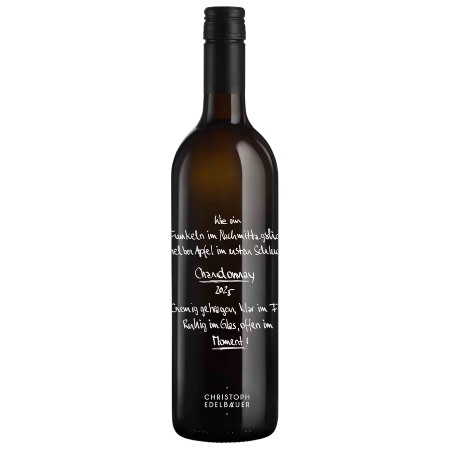 Edelbauer Chardonnay 2025 – Gelber Apfel, cremig, Klarheit, Eleganz