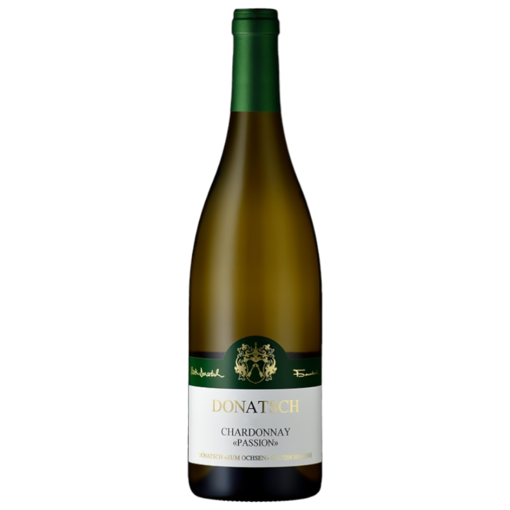 Donatsch Chardonnay Passion 2023 0,75 l – Goldgelb, Aprikose, Honig, mineralischer Gaumen, Piècen