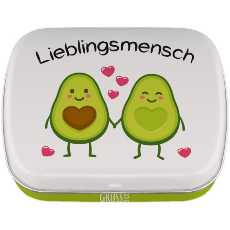 GRUSS&CO Mintdose Lieblingsmensch 14g – Metall, Mint, Lieblingsmensch, zuckerfrei