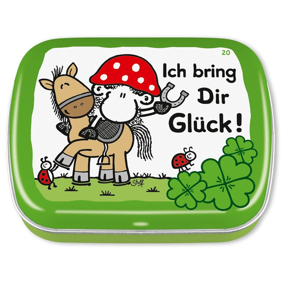 Sheepworld Mintdose Ich bring Dir Glück – Mint, Metalldose, Geschenk, Glücksbringer