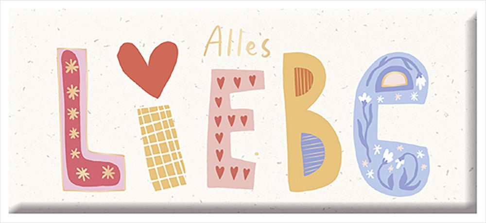 Grafik Werkstatt, Schoko Alles Liebe Goldveredelung, 30g