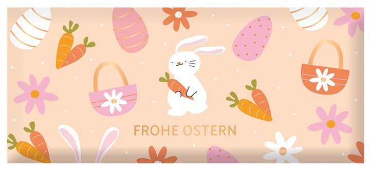 Schoko Ostern Frohe Ostern 30g – Schokolade, Goldveredelung, Ostern, Geschenk, Vollmilch