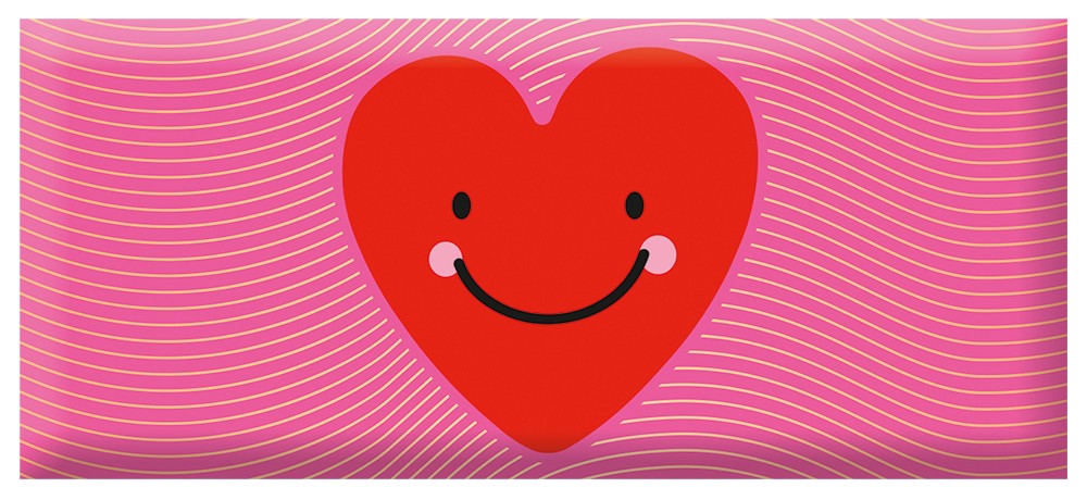 Schoko Herzgesicht 30g – Schokolade, Goldveredelung, Herz, Gesicht, Geschenk, Mitbringsel