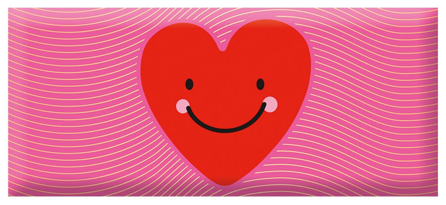 Schoko Herzgesicht 30g – Schokolade, Goldveredelung, Herz, Gesicht, Geschenk, Mitbringsel