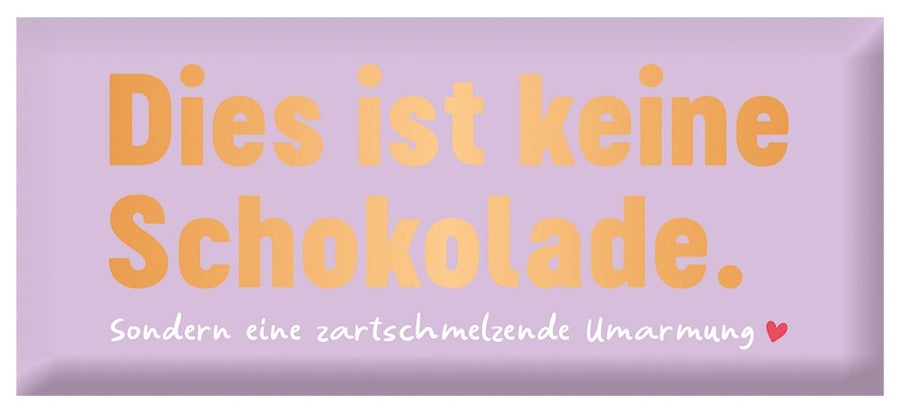 Schoko Dies ist keine Schokolade 30g – Schokolade, Goldveredelung, Statement, Geschenk