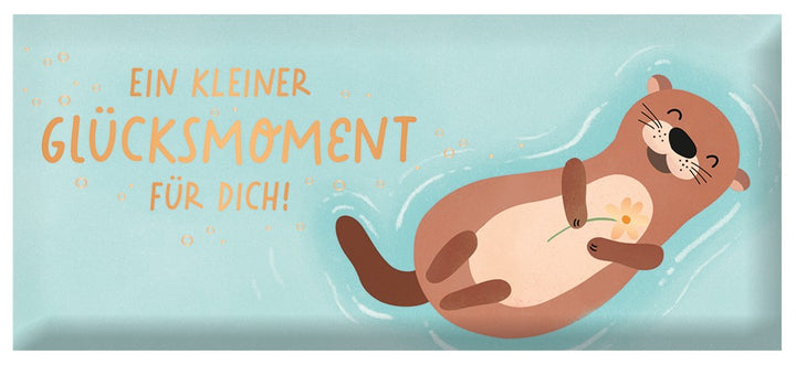 Schoko Ein kleiner Glücksmoment für dich 30g – Schokolade, Goldveredelung, Glück, Geschenk