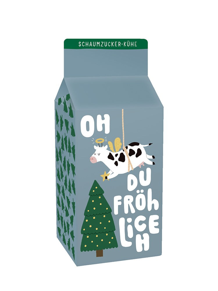 Schaumzucker-Kühe Weihnachten 90g Grafik Werkstatt Oh du Fröhliche