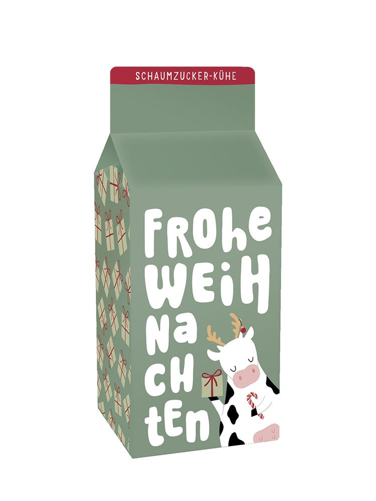 Schaumzucker-Kühe Frohe Weihnachten 90g Grafik Werkstatt