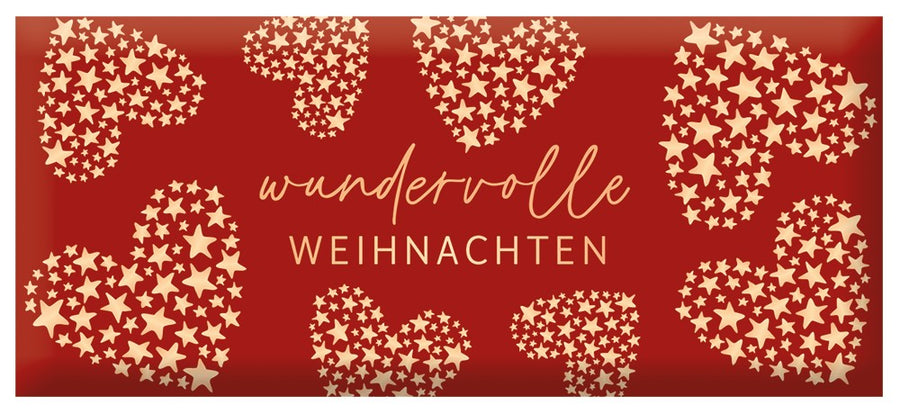 Schoko Wundervolle Weihnachten 30g Grafik Werkstatt Goldveredelung