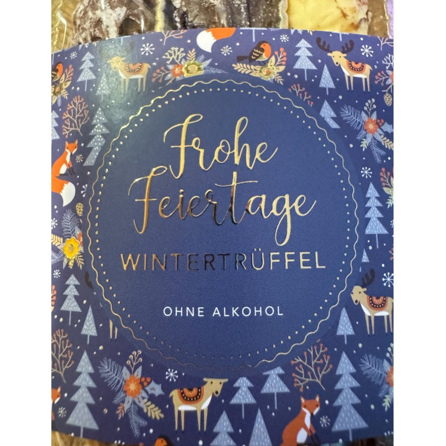 Frohe Feiertage Wintertrüffel – alkoholfreie Mini-Trüffel-Pralinen