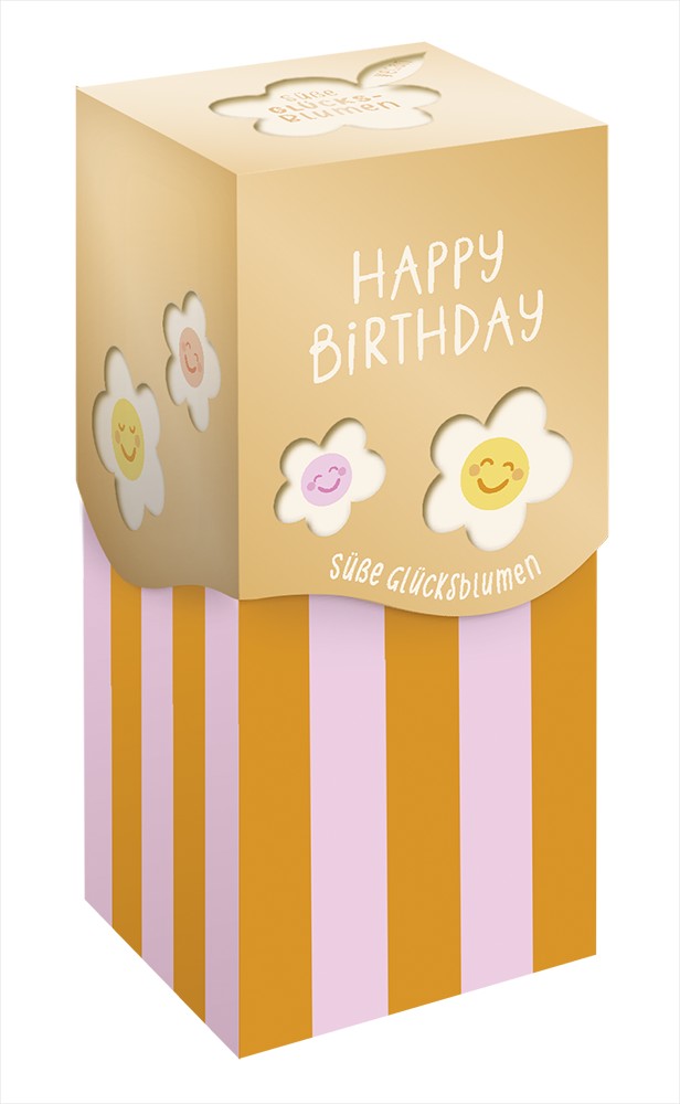 Süße Glücksblumen Happy Birthday 80g – Fruchtgummi, Blumen, Geburtstag, Geschenk