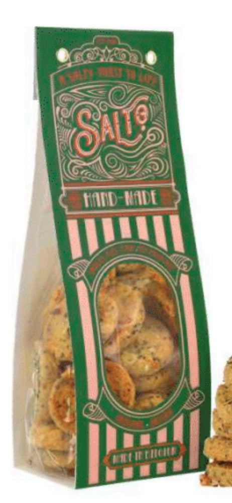Salto Oregano Sablés 90g – knusprige Sablés mit Oregano zu Tapenade und Antipasti