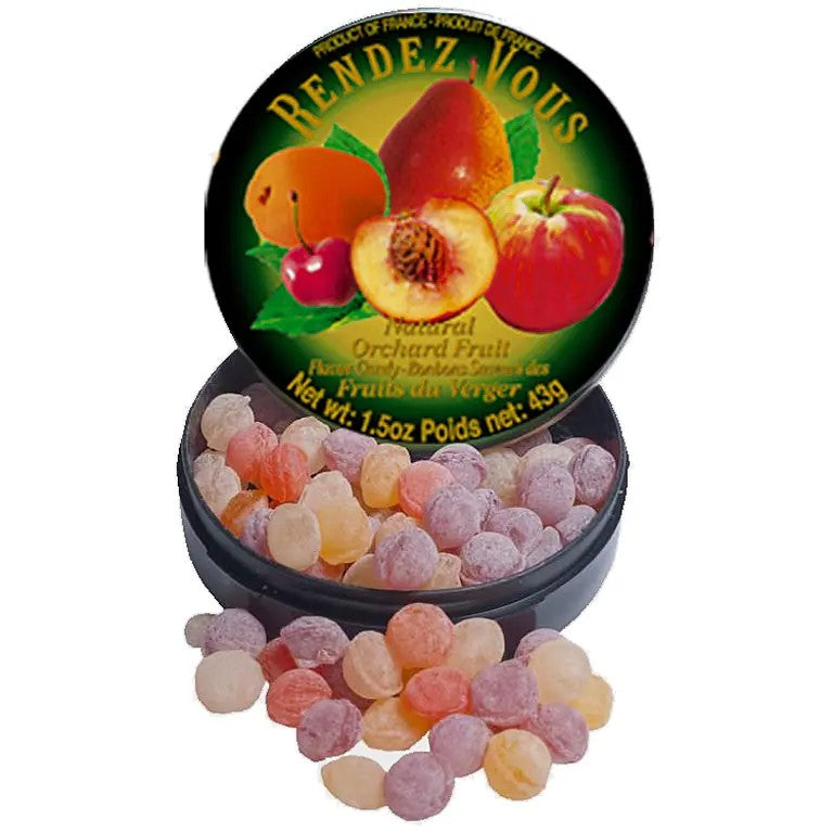 Rendez-Vous Bonbondöschen Obstgarten – natürliche Fruchtbonbons in Dose