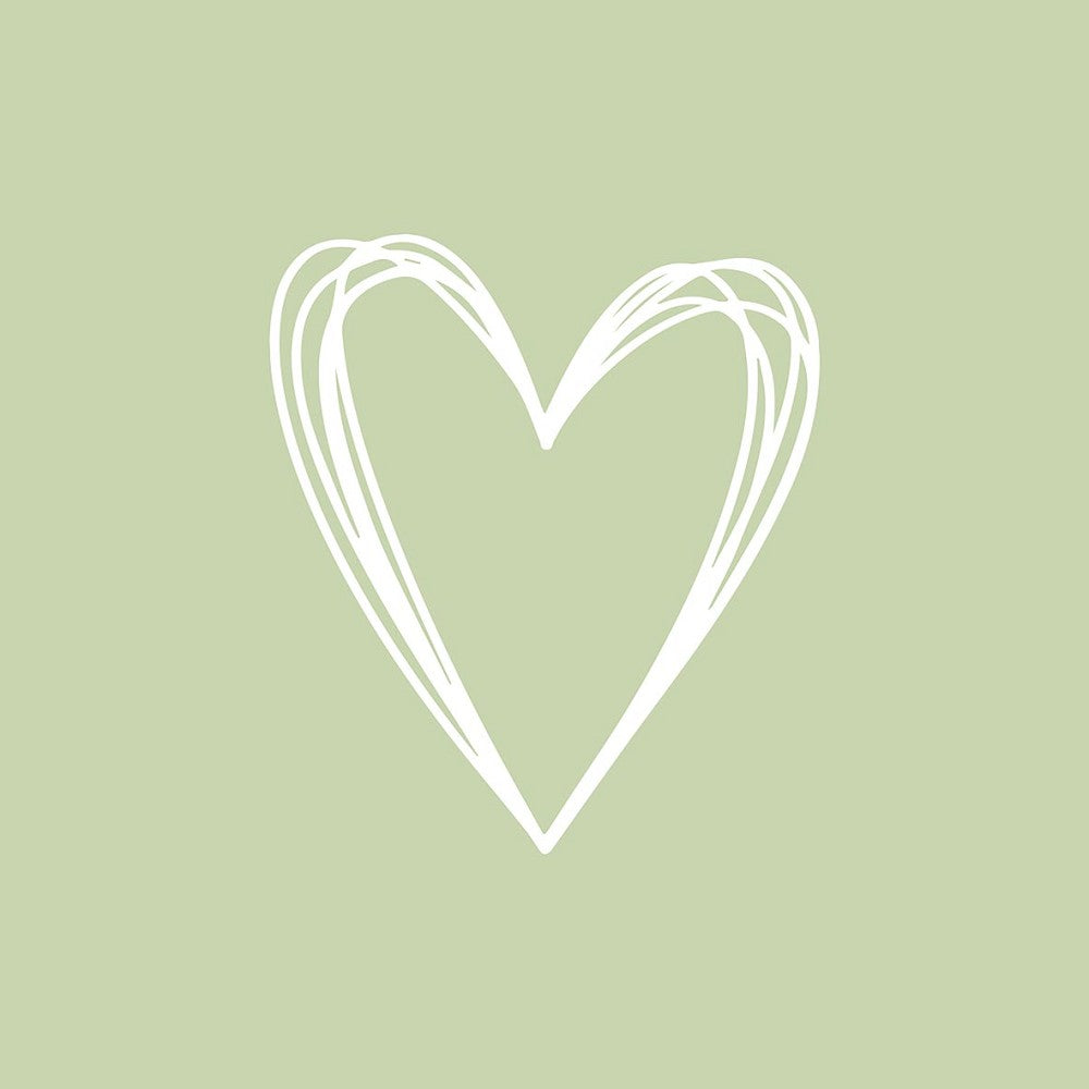 ppd, Pure Heart green Napkin Servietten 33x33 cm