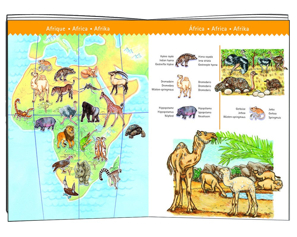 Djeco, Puzzle Planet mit Tieren - 100 pcs DJ07420