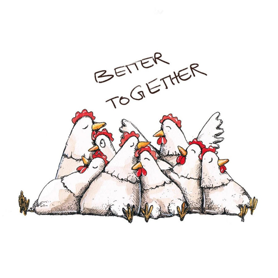 Servietten Better Together ppd Hühner Motiv Tissue lebensmittelecht FSC 33 x 33